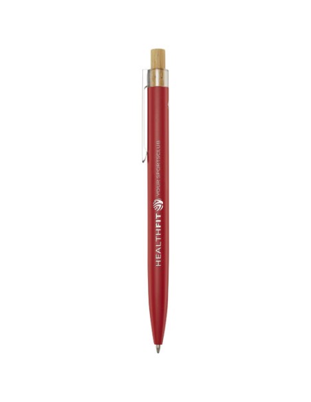 Penna a sfera in alluminio riciclato Nooshin (inchiostro nero)