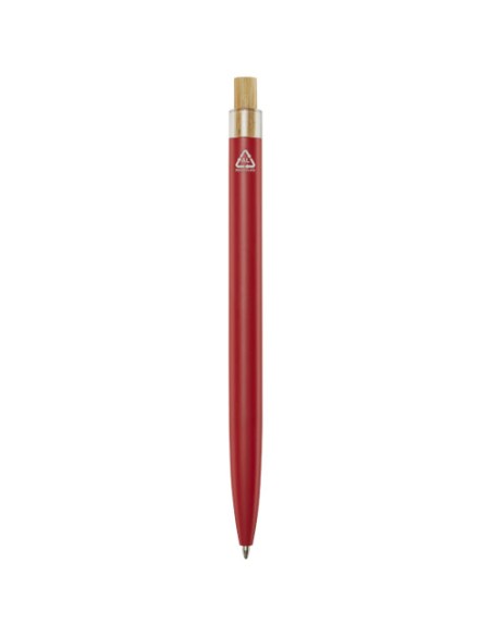Penna a sfera in alluminio riciclato Nooshin (inchiostro nero)