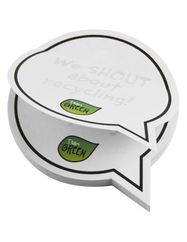 Foglietti adesivi in carta riciclata a forma di fumetto Sticky-Mate®