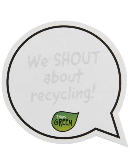 Foglietti adesivi in carta riciclata a forma di fumetto Sticky-Mate®