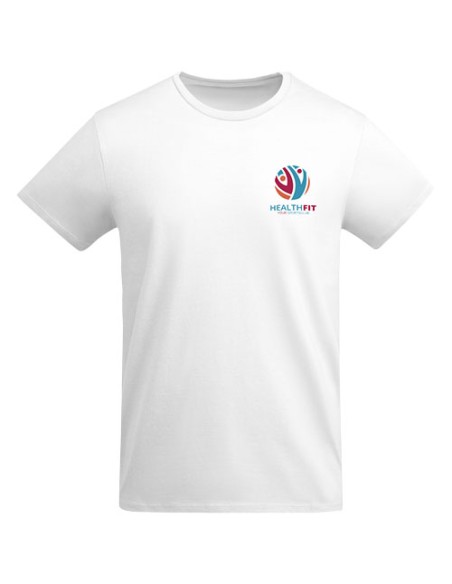 T-shirt a maniche corte in cotone biologico da uomo Breda