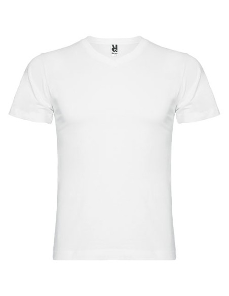 T-shirt a maniche corte con scollo a V da uomo Samoyedo