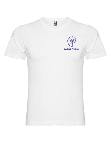 T-shirt a maniche corte con scollo a V da uomo da 155 g/m² Samoyedo