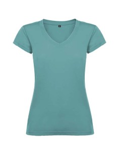 T-shirt a maniche corte con scollo a V da donna Victoria