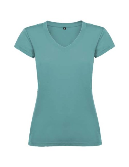 T-shirt a maniche corte con scollo a V da donna Victoria