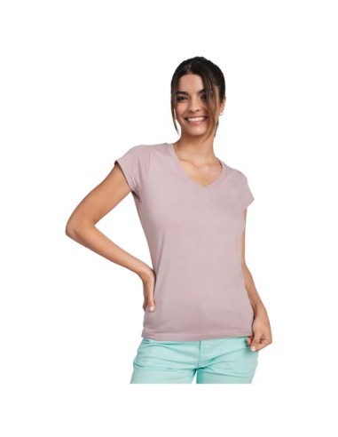 T-shirt a maniche corte con scollo a V da donna Victoria