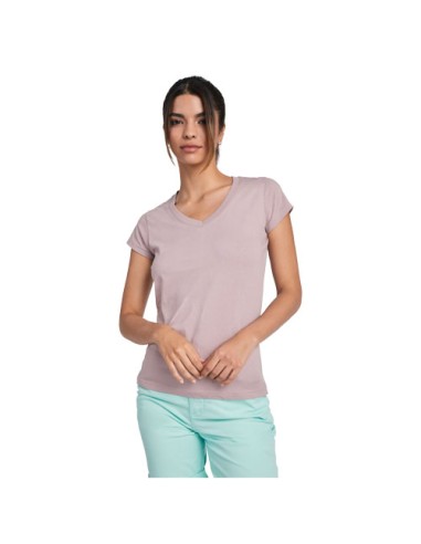 T-shirt a maniche corte con scollo a V da donna Victoria