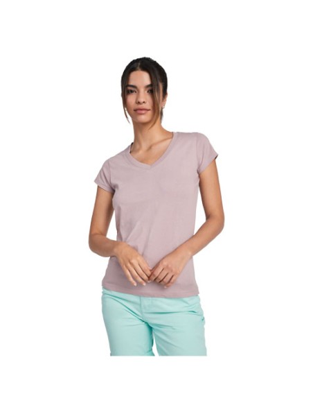 T-shirt a maniche corte con scollo a V da donna Victoria
