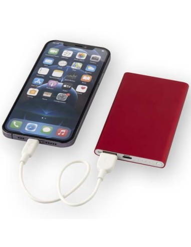 Power bank in alluminio riciclato da 4000 mAh tipo C Pep 