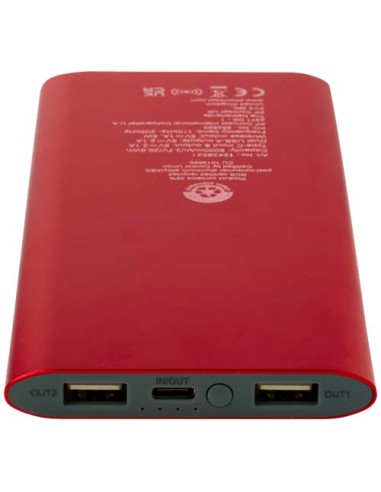 Power bank wireless da 8000 mAh Type C in alluminio riciclato Juice