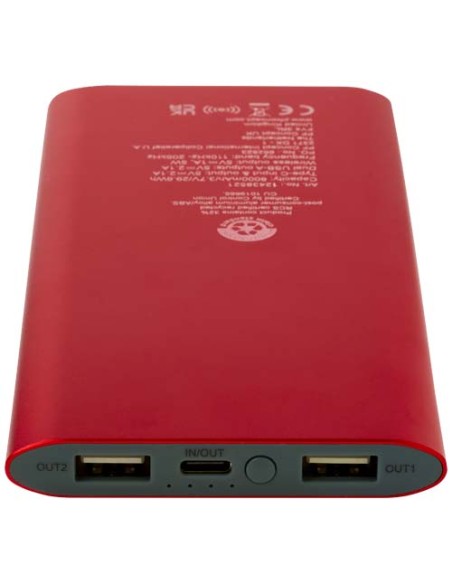 Power bank wireless da 8000 mAh Type C in alluminio riciclato Juice