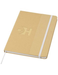 Blocco note formato A5 con copertina rigida di cartone riciclato Nelida