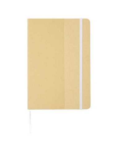 Blocco note formato A5 con copertina rigida di cartone riciclato Nelida