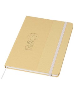 Blocco note formato A5 con copertina rigida di cartone riciclato Nelida