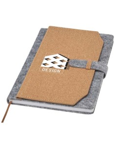 Blocco note formato A5 in sughero e feltro riciclato Viviana