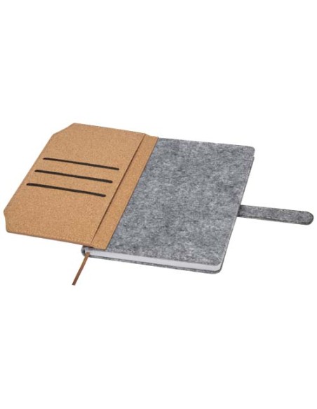 Blocco note formato A5 in sughero e feltro riciclato Viviana
