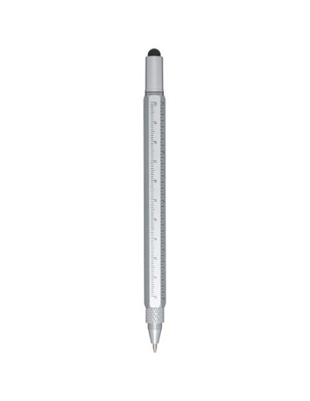 Penna multifunzione in alluminio riciclato Dora (inchiostro nero)