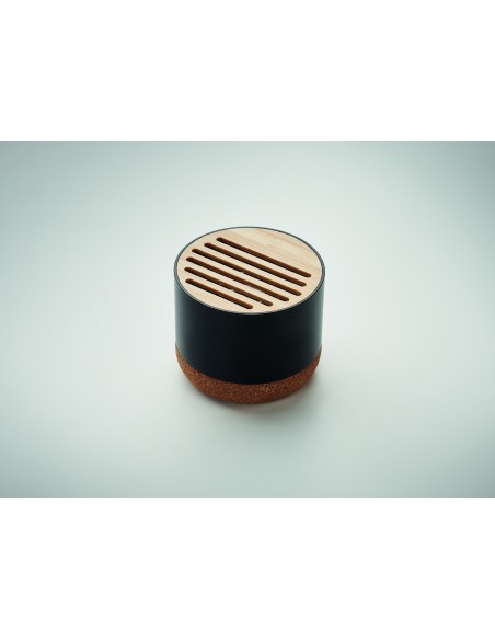 Speaker in sughero e alluminio