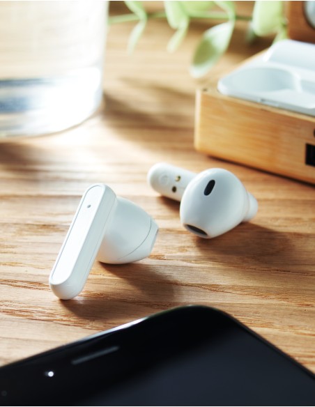 Auricolari TWS in custodia di bamb