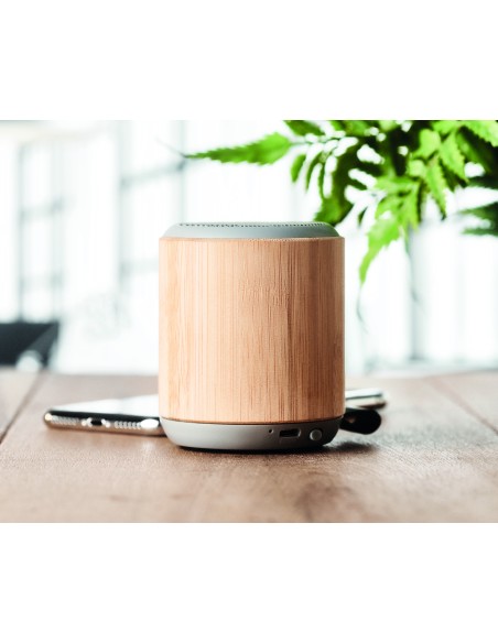 Speaker in bamboo senza fili 5.0