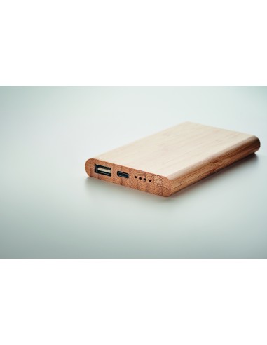 Power bank in bamboo da 4000mAh