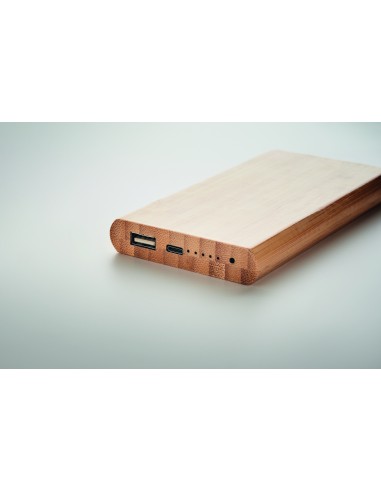 Power bank in bamboo da 6000mAh