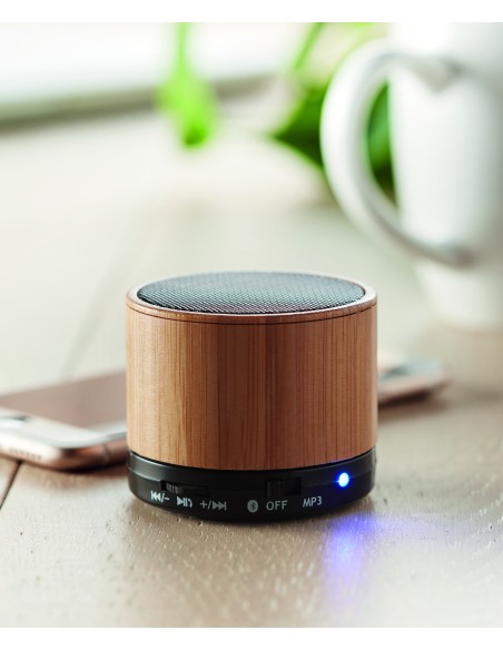 Speaker wireless in bamboo Speaker wireless in bamboo
