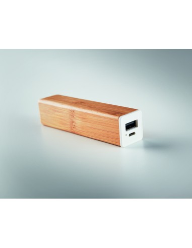 Power bank in bamboo