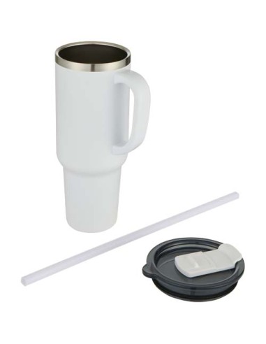 Tazza con isolamento sottovuoto in rame a doppia parete certificata RCS con cannuccia da 1200 ml Sydney