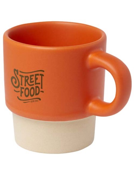 Tazza per caffè espresso impilabile con fondo in argilla da 130 ml Olympia