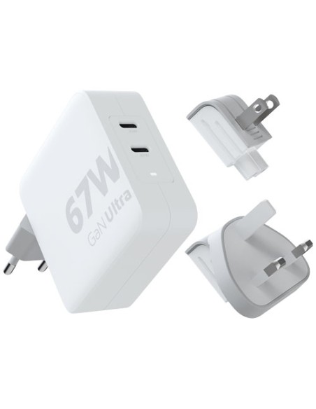 Caricabatterie da viaggio da 67 W con cavo USB-C PD da 100 W Xtorm XVC2067 GaN Ultra