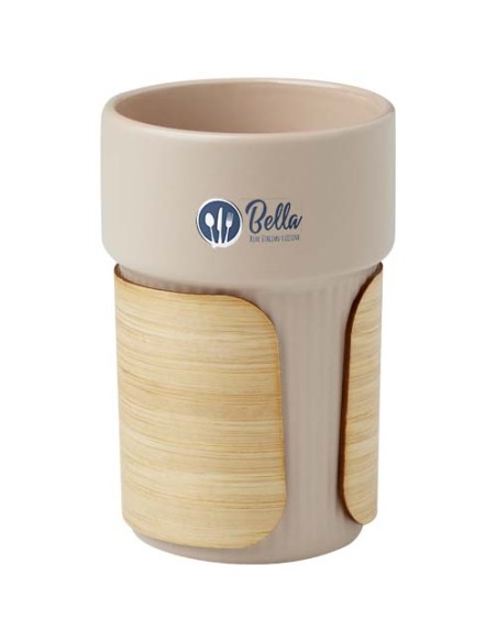 Bicchiere con custodia in bambù da 340 ml Fika