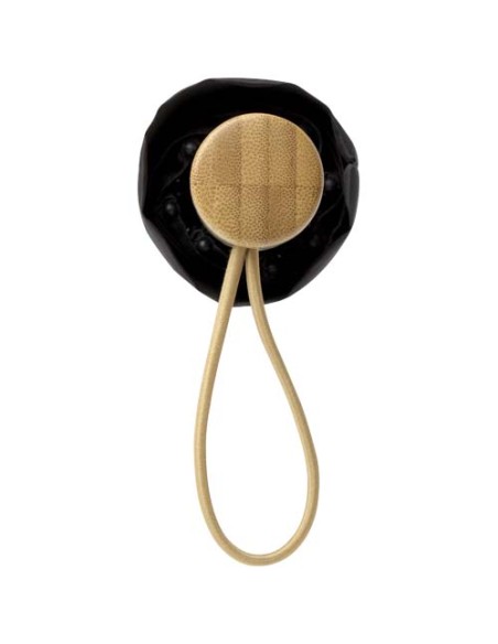 Set regalo con blocco note formato A5 con copertina rigida e penna a sfera Carmen (inchiostro nero)