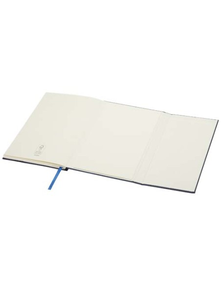 Blocco note formato A5 con copertina rigida in fibre di cuoio riciclate Alejandra