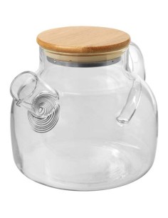 Teiera con colino e coperchio in bambù Zen
