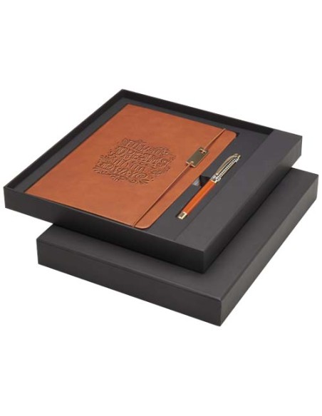 Set penne roller e blocco note in formato A5 Legato (inchiostro blu)