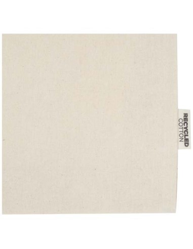 Tote bag a soffietto in cotone riciclato certificato GRS da 140 g/m² Madras - 12L