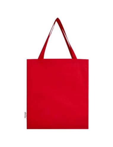 Tote bag a soffietto in cotone riciclato certificato GRS da 140 g/m² Madras - 12L