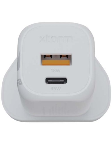 Caricabatterie da parete 35 W con spina UK Xtorm XEC035 GaN² Ultra
