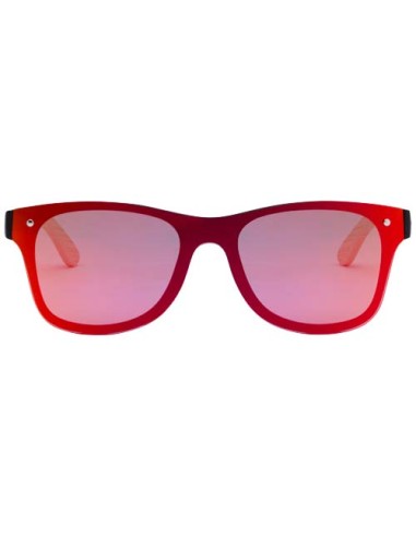 Occhiali da sole con stanghette in bambù Tan