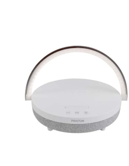 Speaker Bluetooth® 4 in 1 da 10 W con luce LED e base di ricarica wireless Prixton Speaker Bluetooth® 4 in 1 da 10 W con luce LED e base di ricarica wireless Prixton