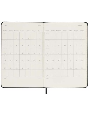 Agenda giornaliera tascabile 12 mesi con copertina rigida Moleskine