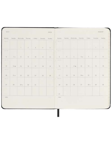 Agenda giornaliera tascabile 12 mesi con copertina rigida Moleskine