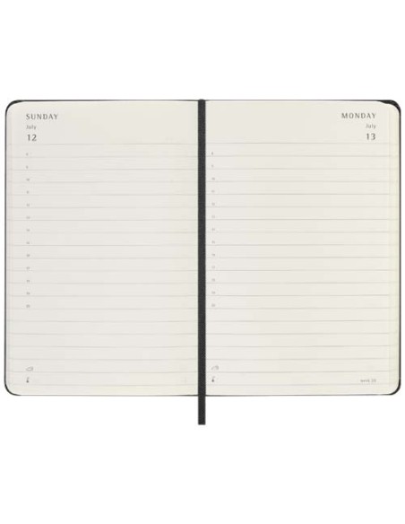 Agenda giornaliera tascabile 12 mesi con copertina rigida Moleskine