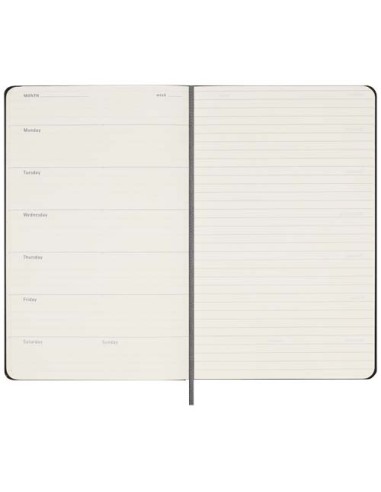Agenda settimanale formato L con copertina rigida e senza data Moleskine