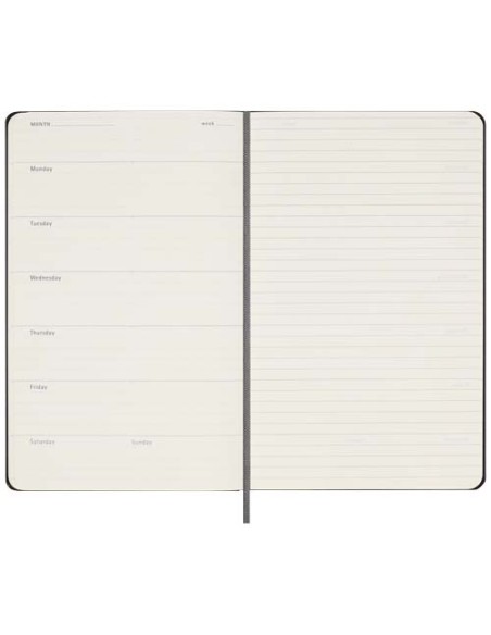 Agenda settimanale formato L con copertina rigida e senza data Moleskine