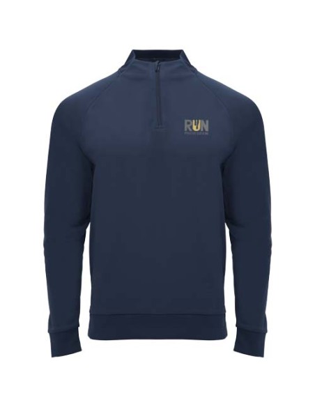 Felpa a maniche lunghe con zip a un quarto unisex da 200 g/m² Epiro