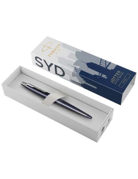 Penna a sfera Parker Jotter SE Global Icons (inchiostro blu)