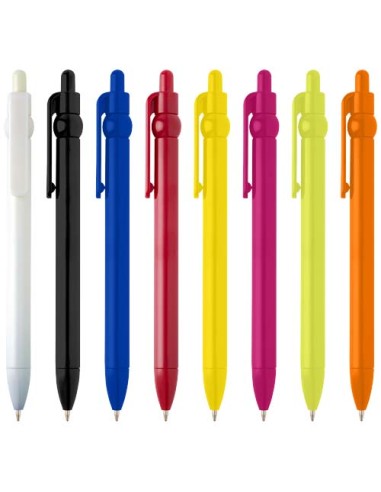 Penna a sfera in plastica riciclata Fidget (inchiostro nero)