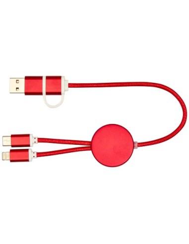 Cavo 5-in-1 in alluminio e plastica riciclata da 30 cm per la sincronizzazione dei dati e la ricarica rapida da 27 W Alasia